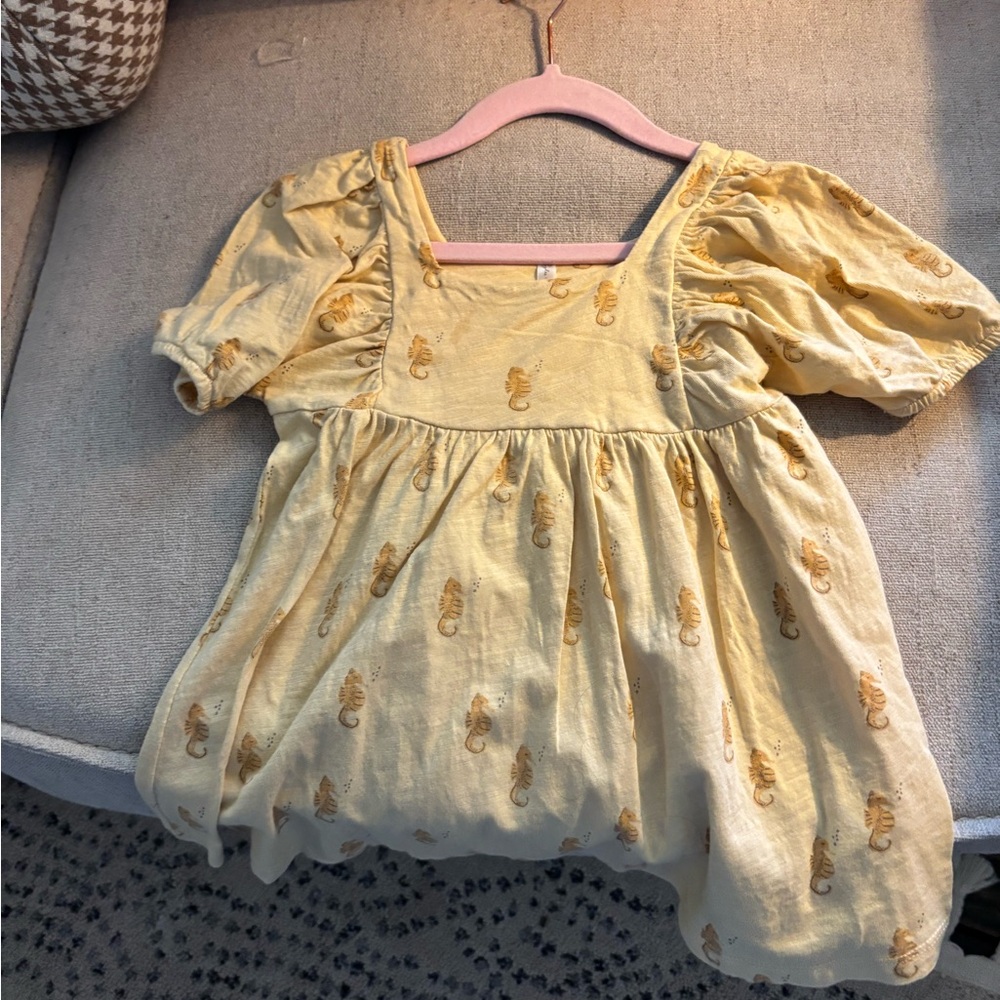 Lee Yellow Seahorse Pattern Dress